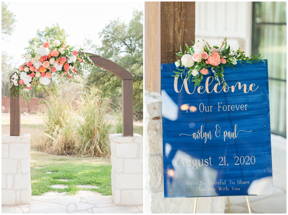 Navy and Salmon wedding colors