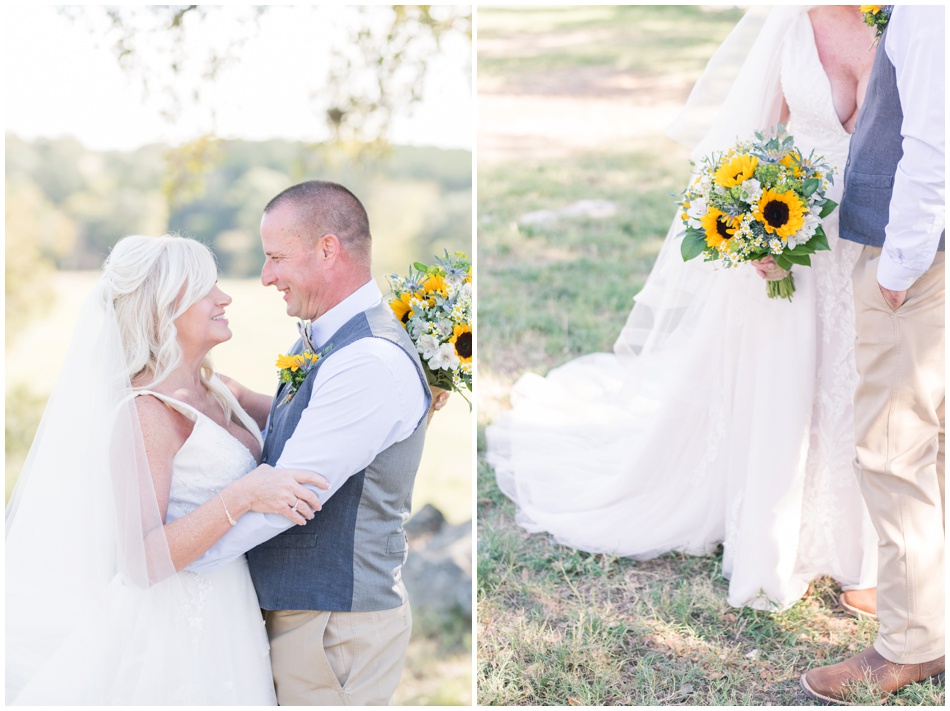Bride and Groom Portraits at CW Hill Country Ranch in Boerne Texas