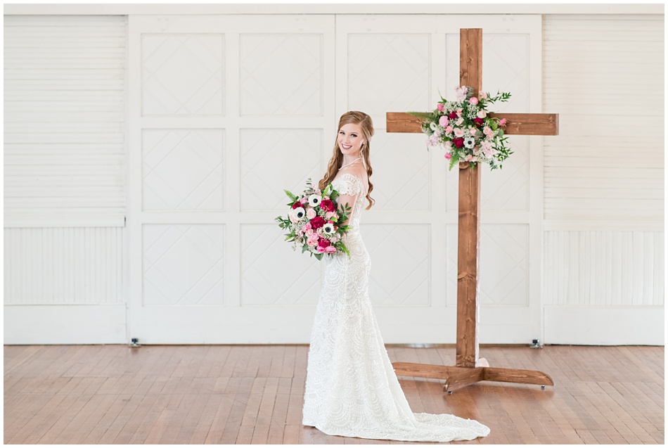 Bridal Portraits with Cross
