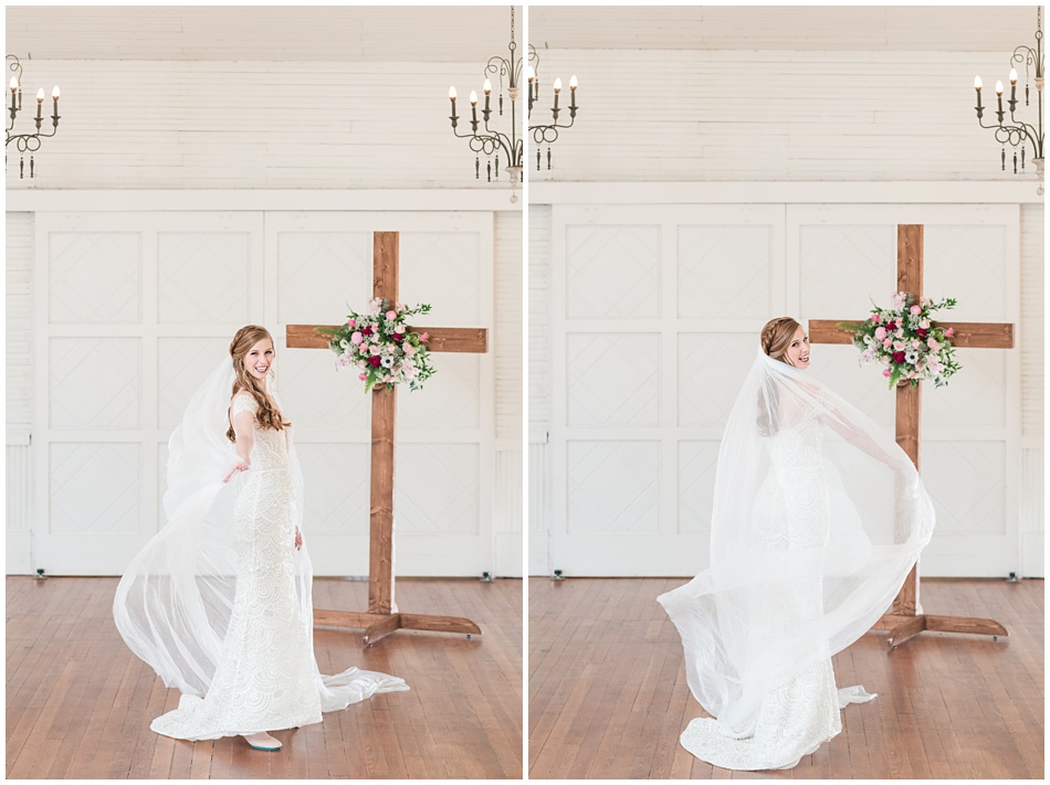 Pearl Snap Hall Bridal Portraits in Georgetown Texas