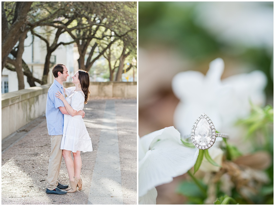 University of Texas Engagement Photos in Austin in March