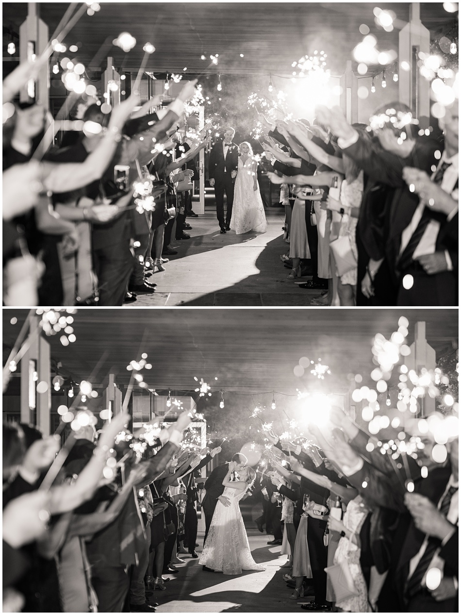 Sparkler Exit at the end of wedding reception at Lakeway Resort and Spa