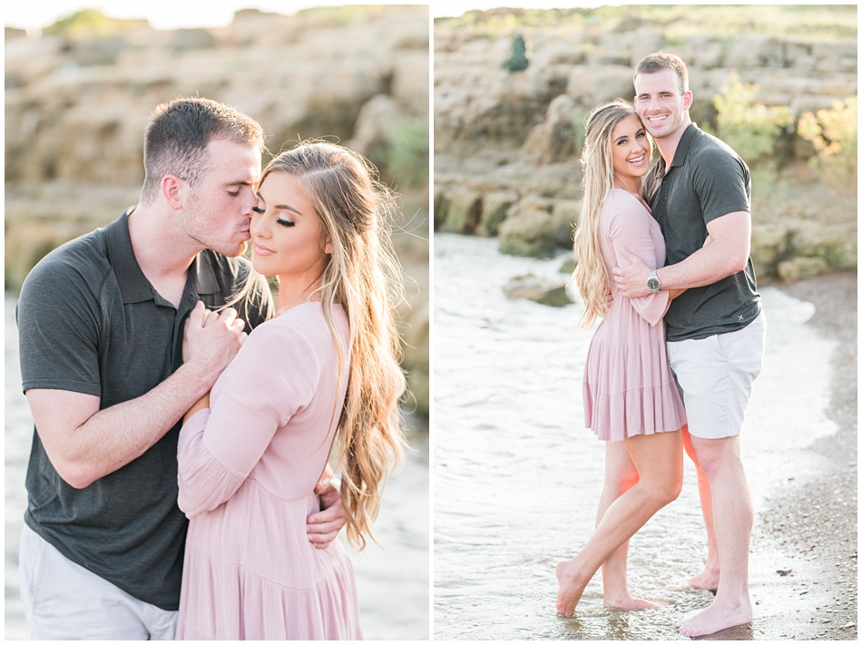 Summer Engagement Photos in Texas on Grapevine Lake