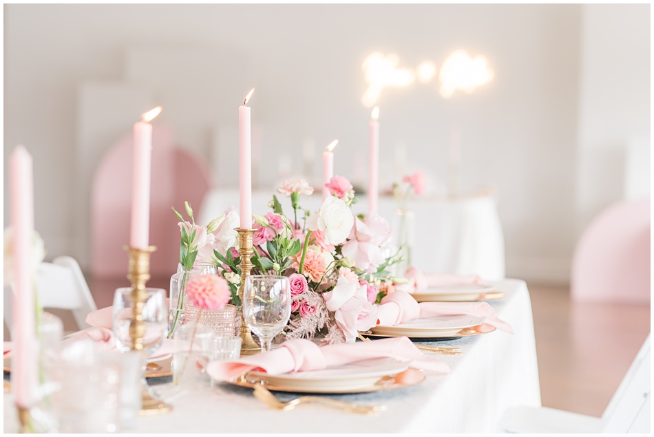 Valentine's Day Wedding Inspiration in Pink white gold