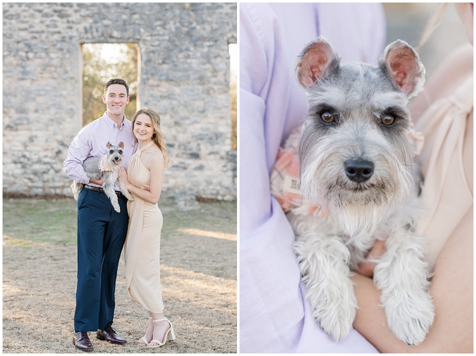Salado Engagement Photographer who loves dogs