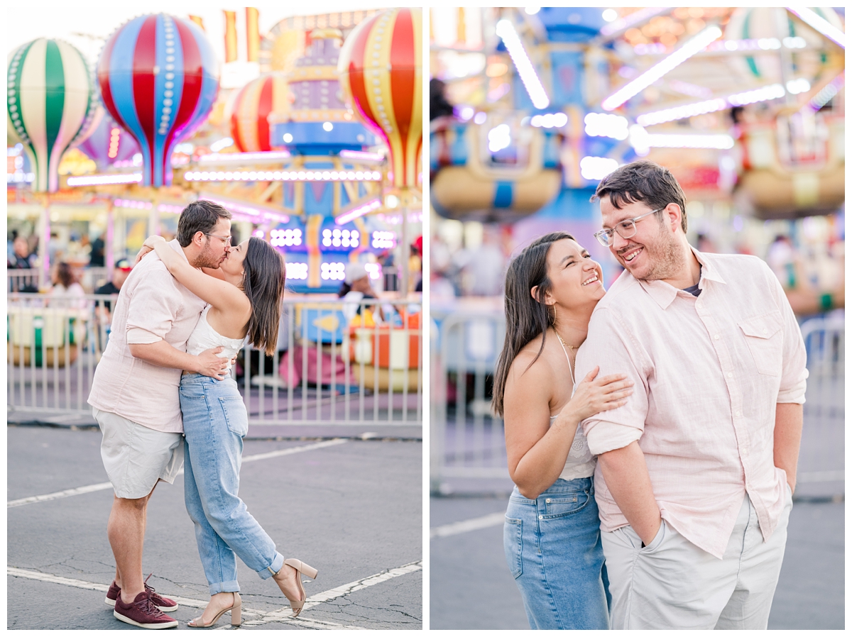 Engagement Photos at the Carnival in Austin Texas
