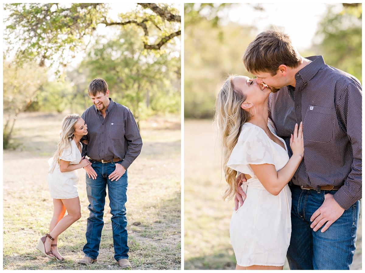 Family Ranch Engagement Photos in Marble Falls Texas