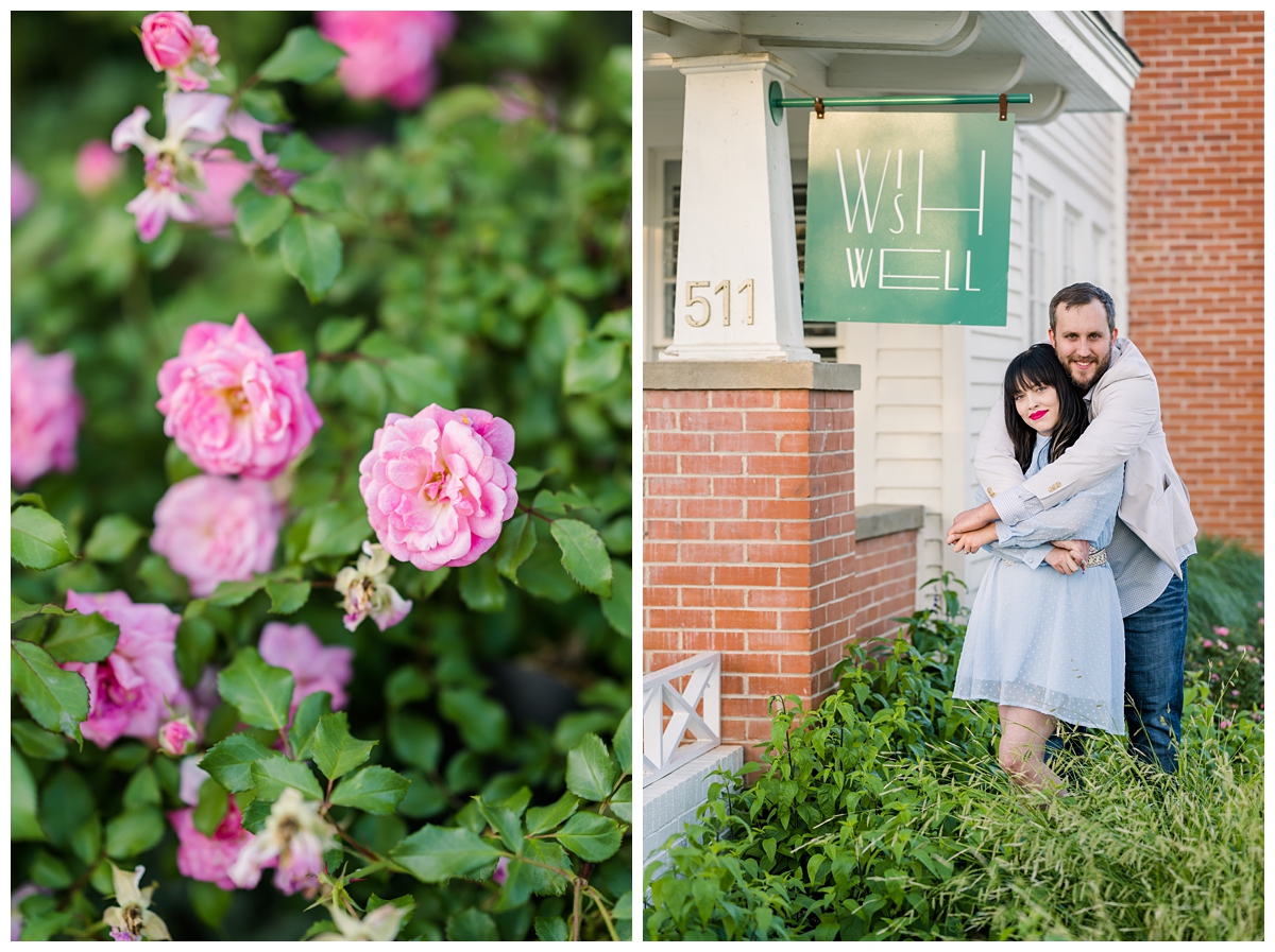 Engagement Photos at Wish Well House Wedding venue in Georgetown Texas