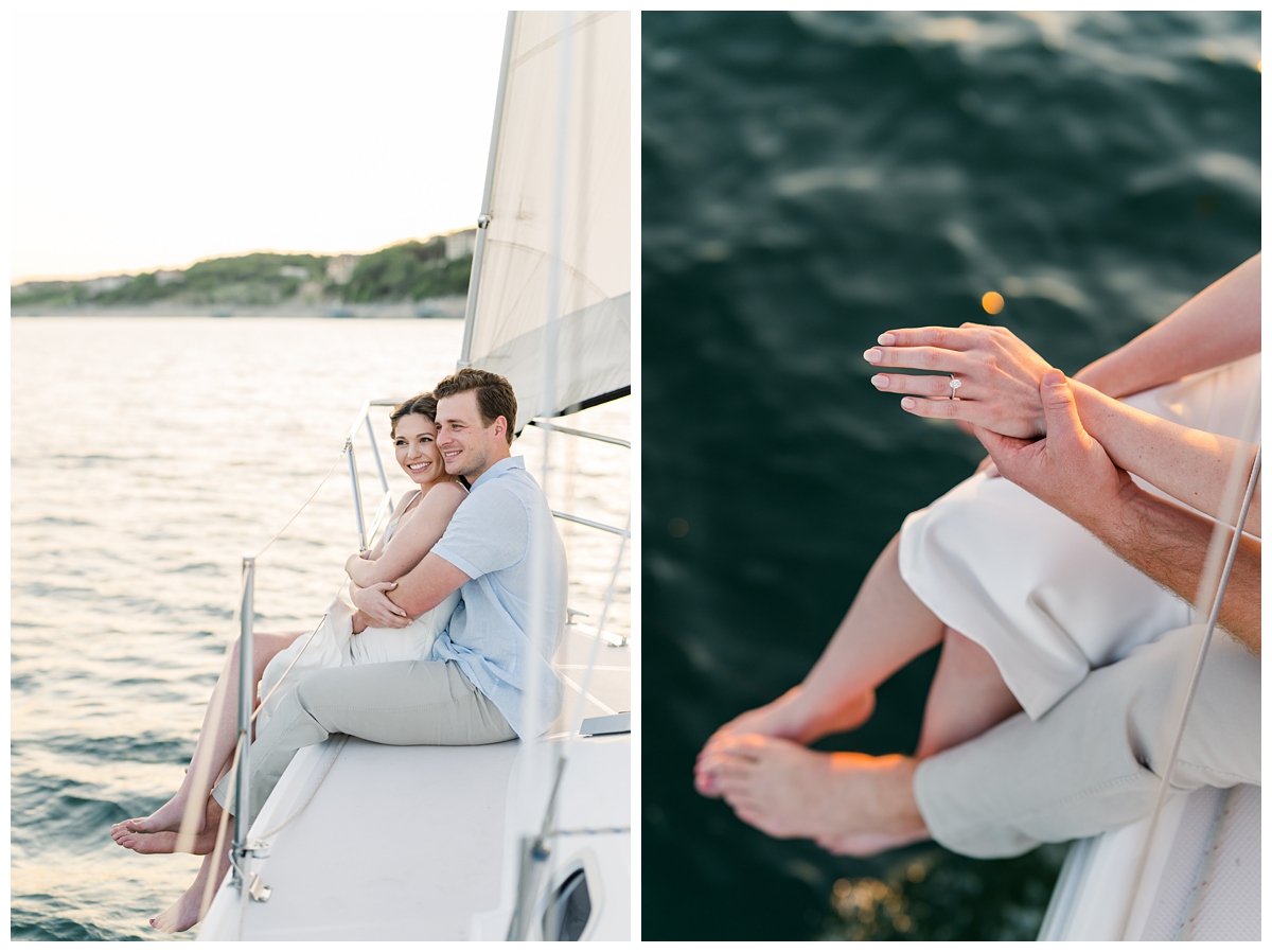 Engagement Pictures on a Sailboat