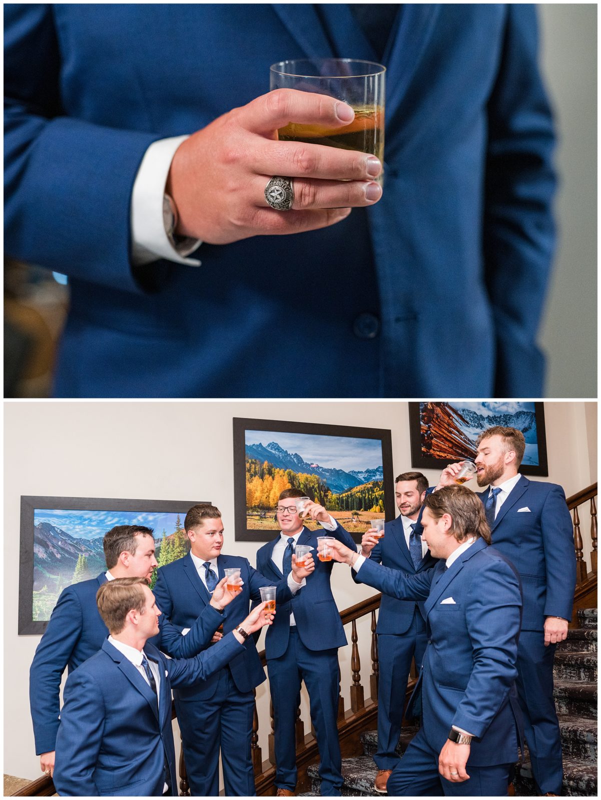 Groom Prep at The Lodge at vail wedding