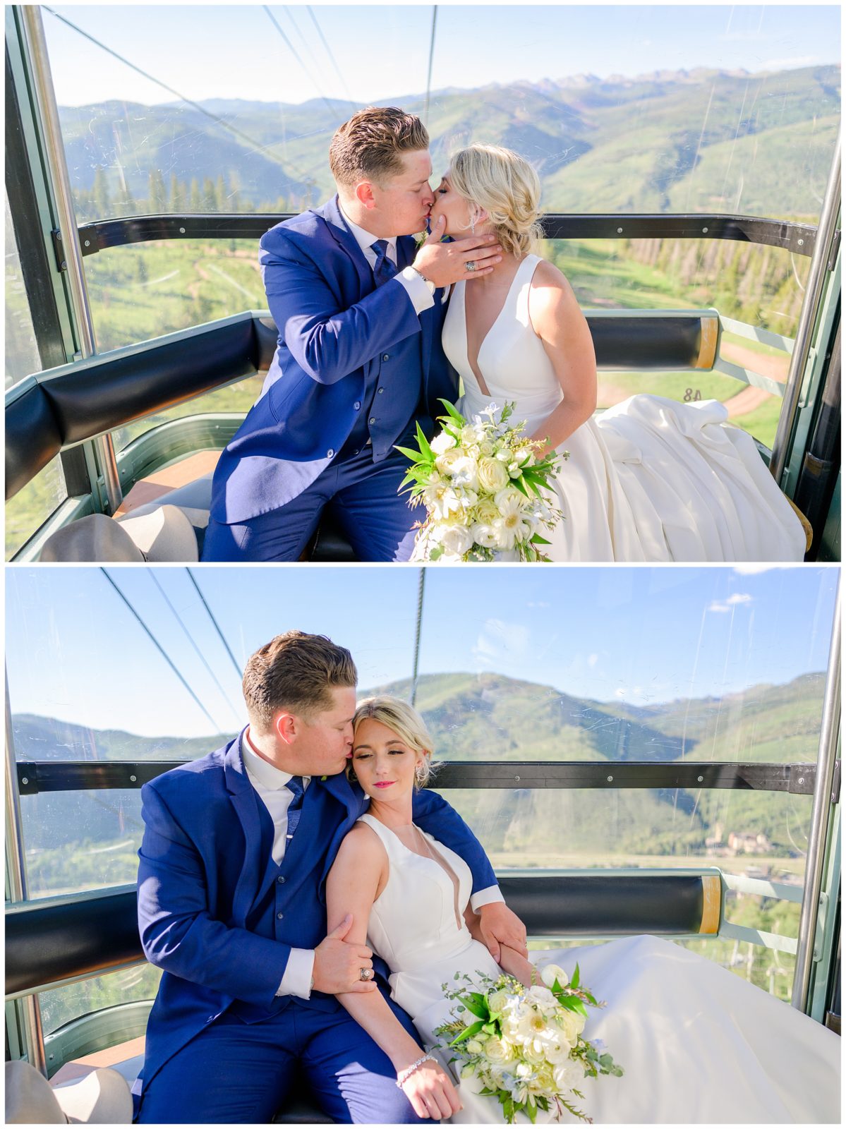 Gondola Wedding Pictures in Vail Colorado