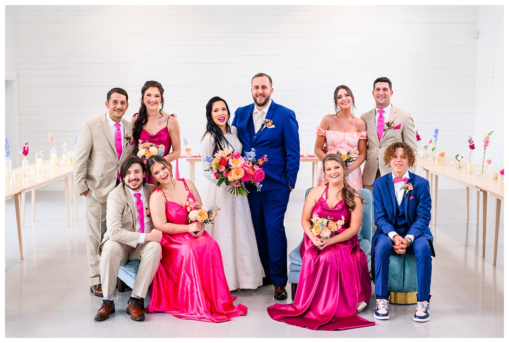 Wedding Party Photos at Wish Well House in Georgetown, Texas