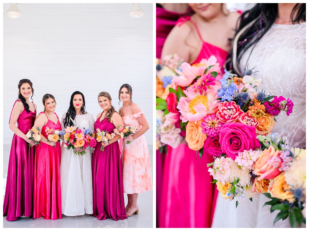 Hot Pink Wedding at Wish Well House in Georgetown Texas
