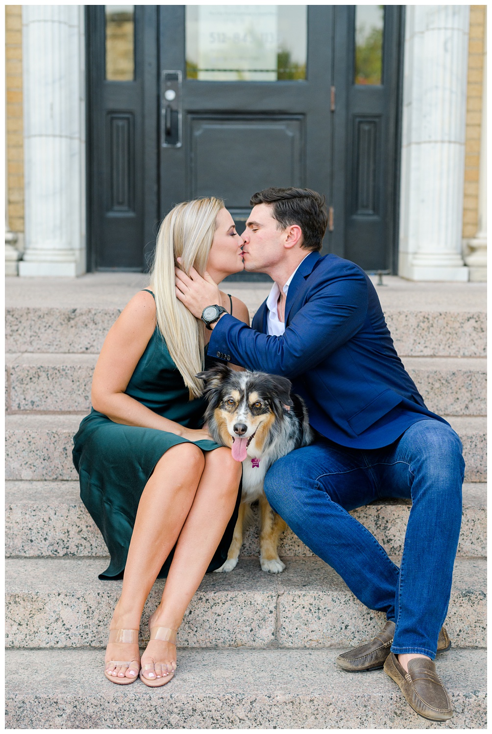 Engagement Photos with dogs