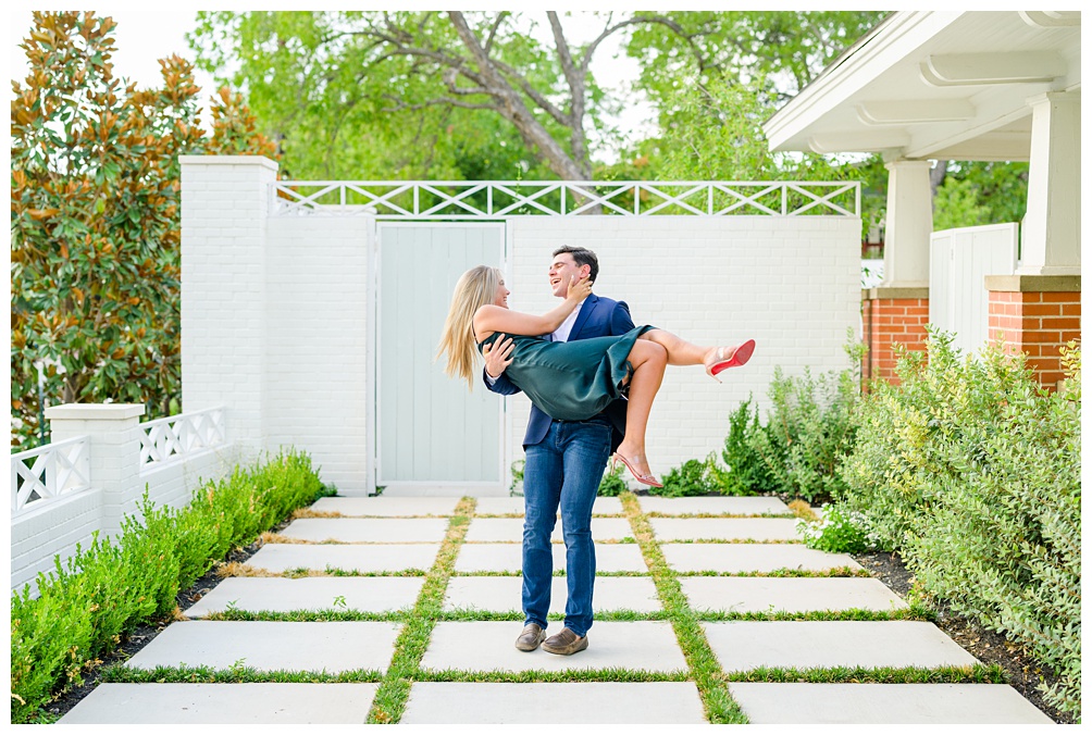 Wish Well House Wedding Engagement Photographer in Georgetown Texas