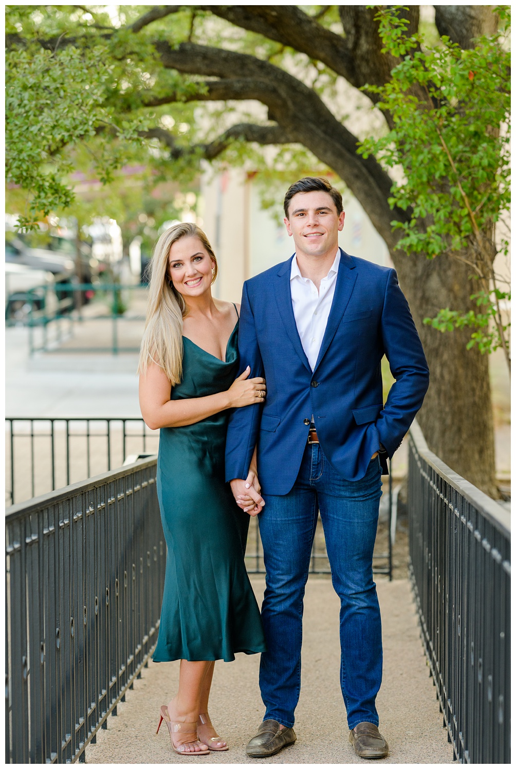 Engagement Photos on the Square in Georgetown Texas