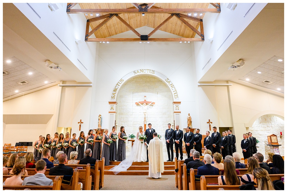 Wedding Ceremony at St. Joseph Honey Creek Catholic Church