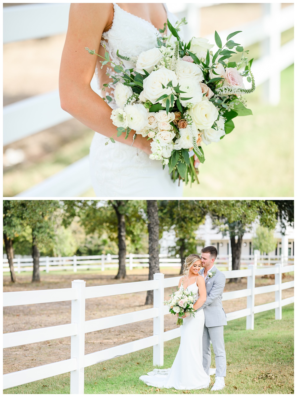 White & Greenery Wedding at Rockwall Manor in Dallas