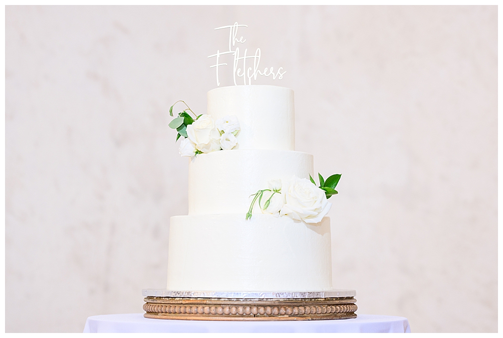 Paige's Bakehouse Wedding Cake in White