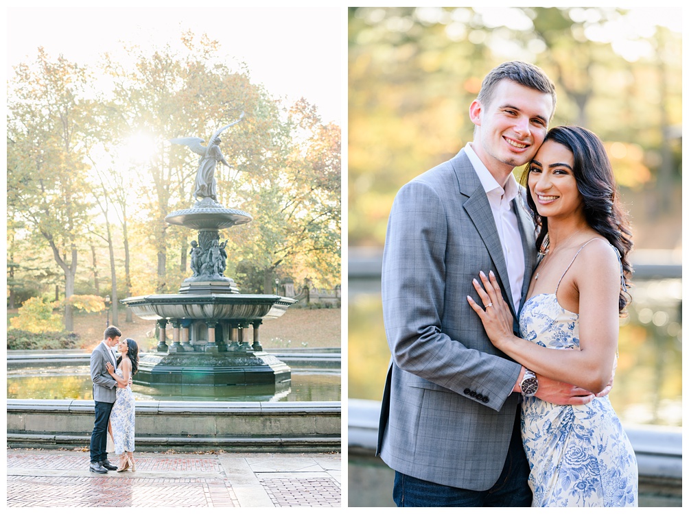 Bethesda Fountain engagement photos in Central Park