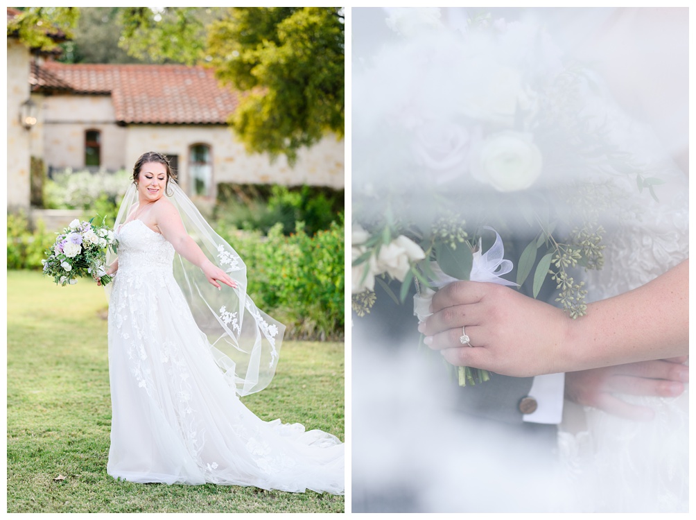 Bridal Portraits at garey house in Georgetown Texas