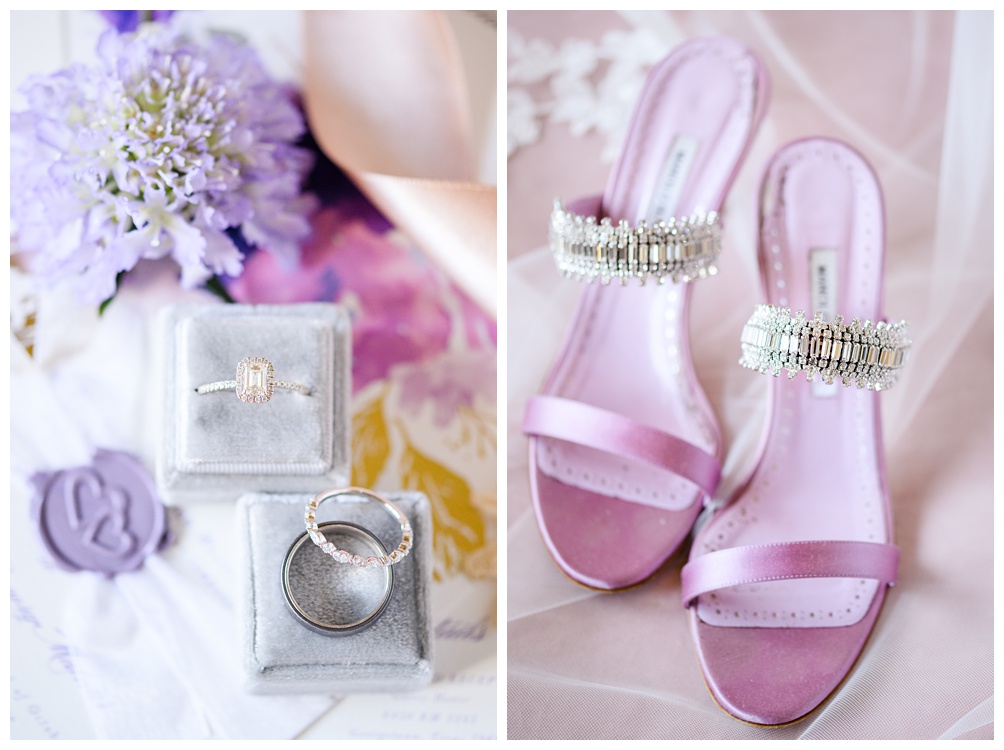 lavender manolo blahnik wedding heels