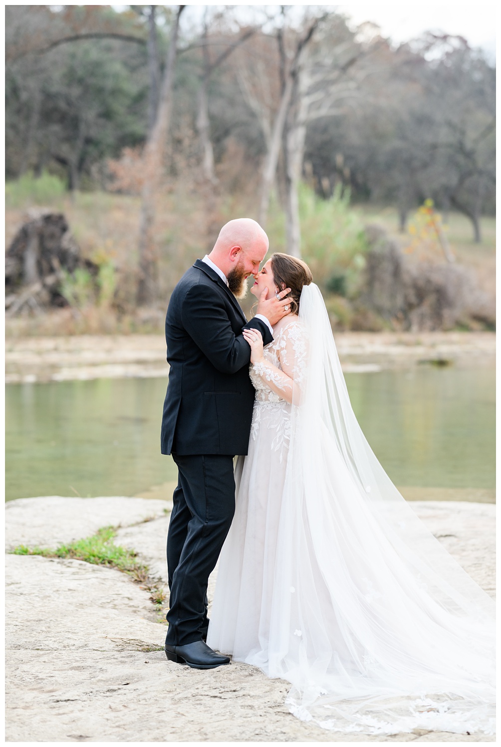 Real wedding photos at The Waters Point in Wimberley Texas