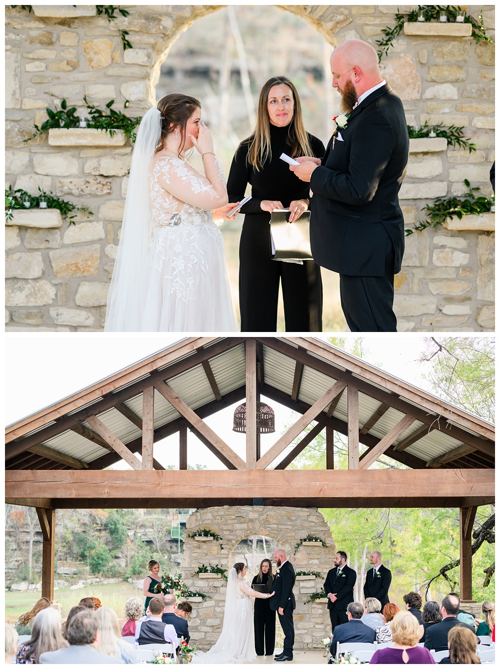 Wedding Ceremony at The Waters Point in Wimberley Texas