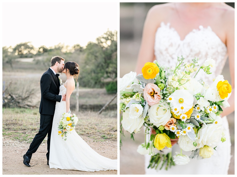 Buttercup yellow bridal bouquet by From the Hart Floral Design