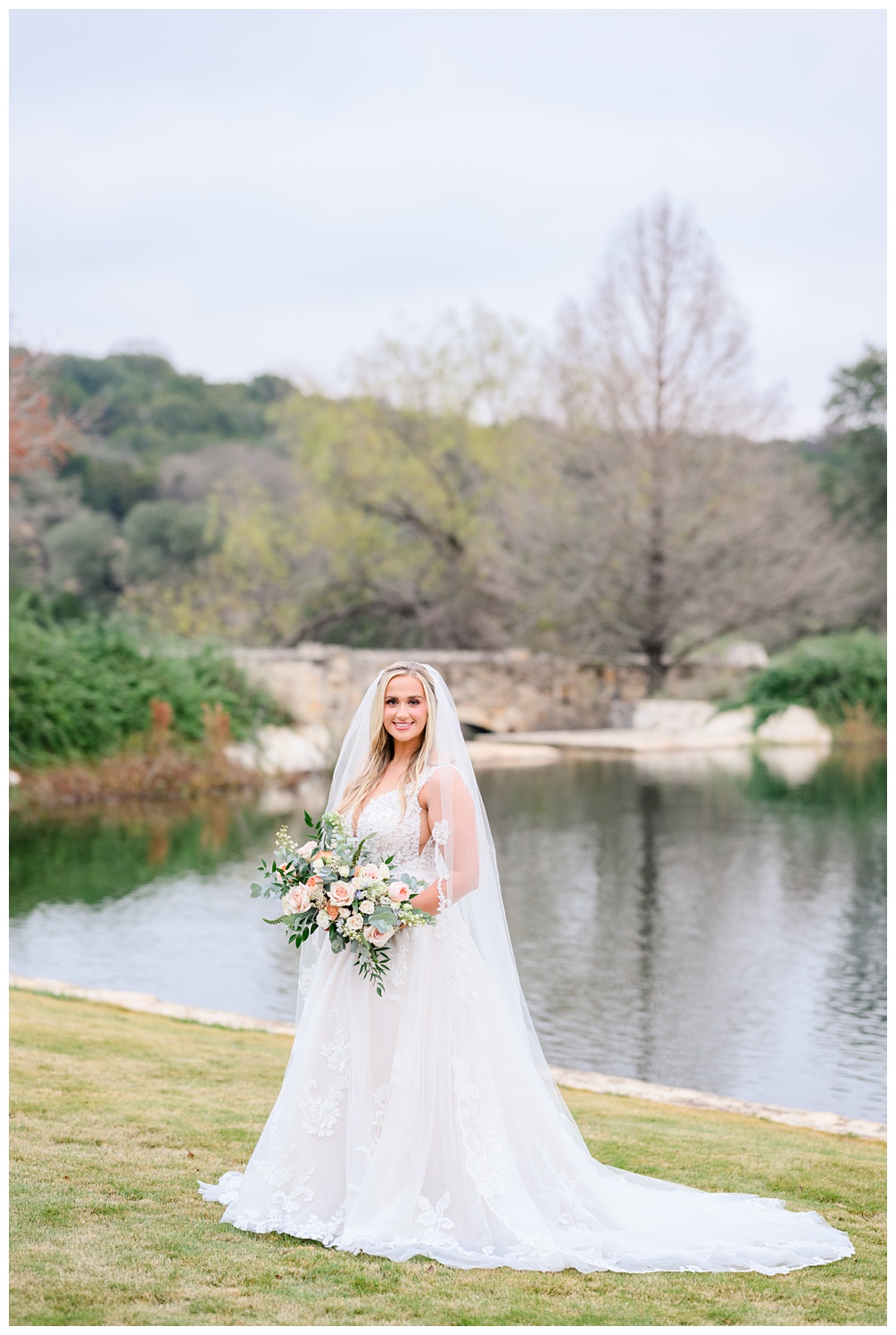 Garey House Bridal Portraits in Georgetown, Texas with Think Brink Beauty and Laurel & Finch Florist
