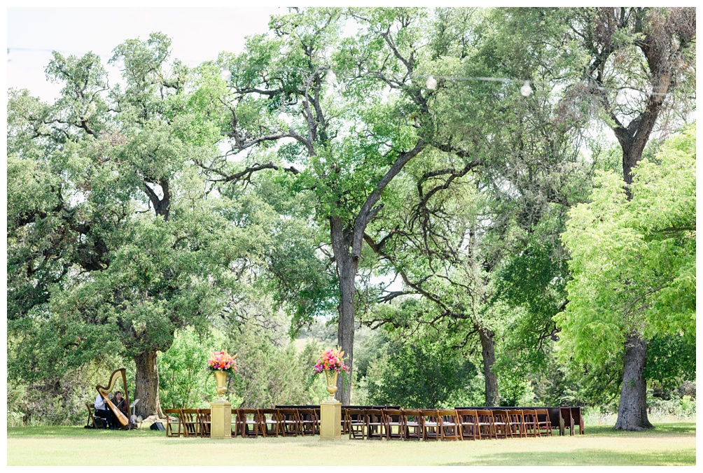 Ceremony Site at Pecan springs ranch