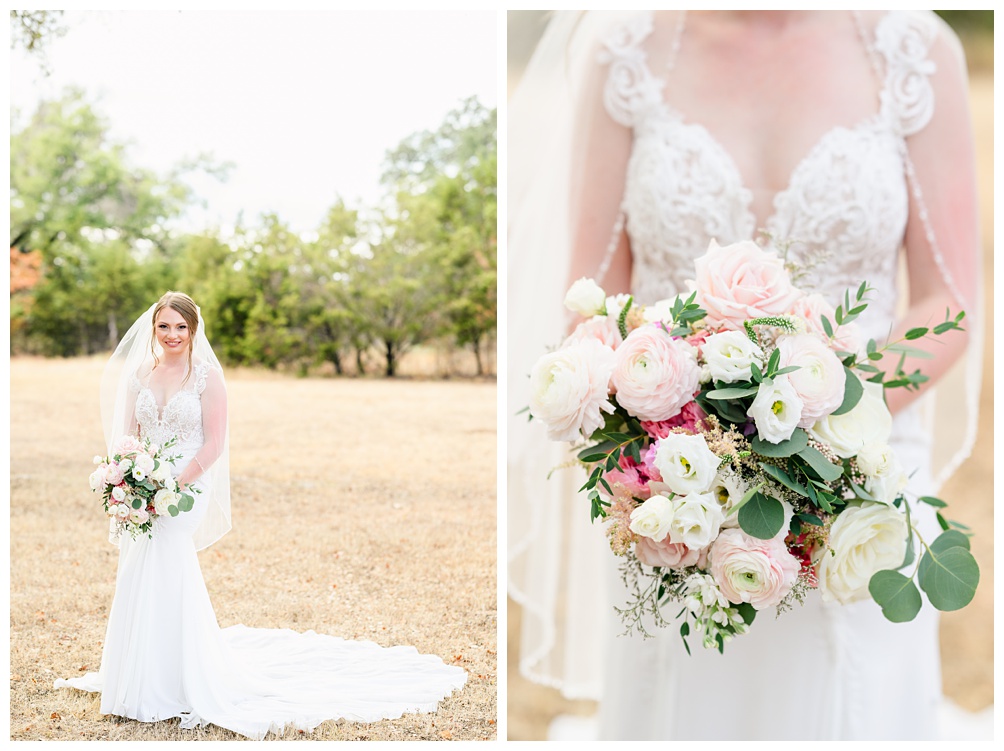 Kindred Oaks Bridal Portraits in Georgetown Texas