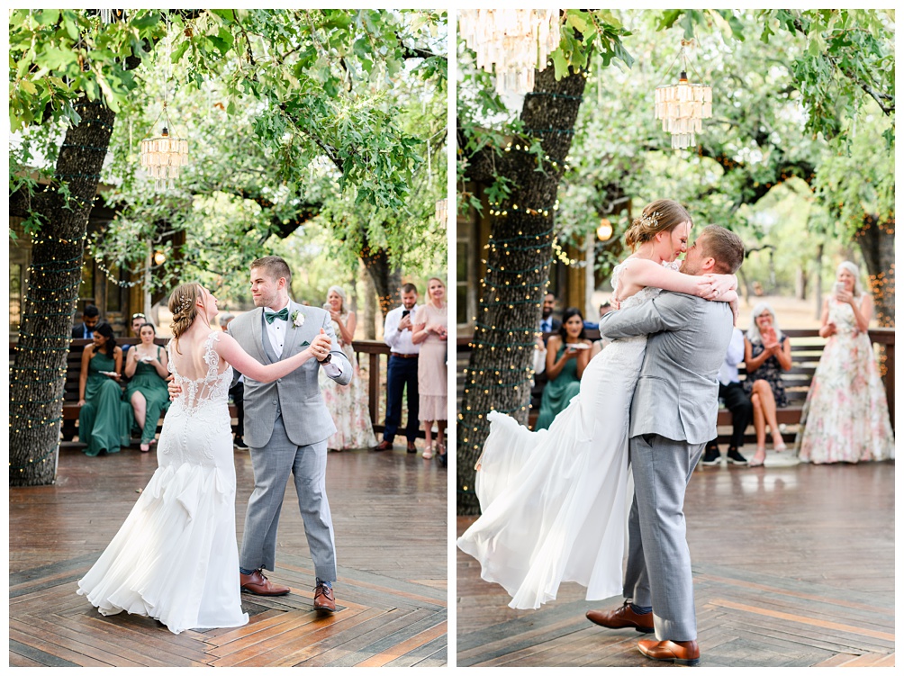 First dance at Kindred Oaks wedding