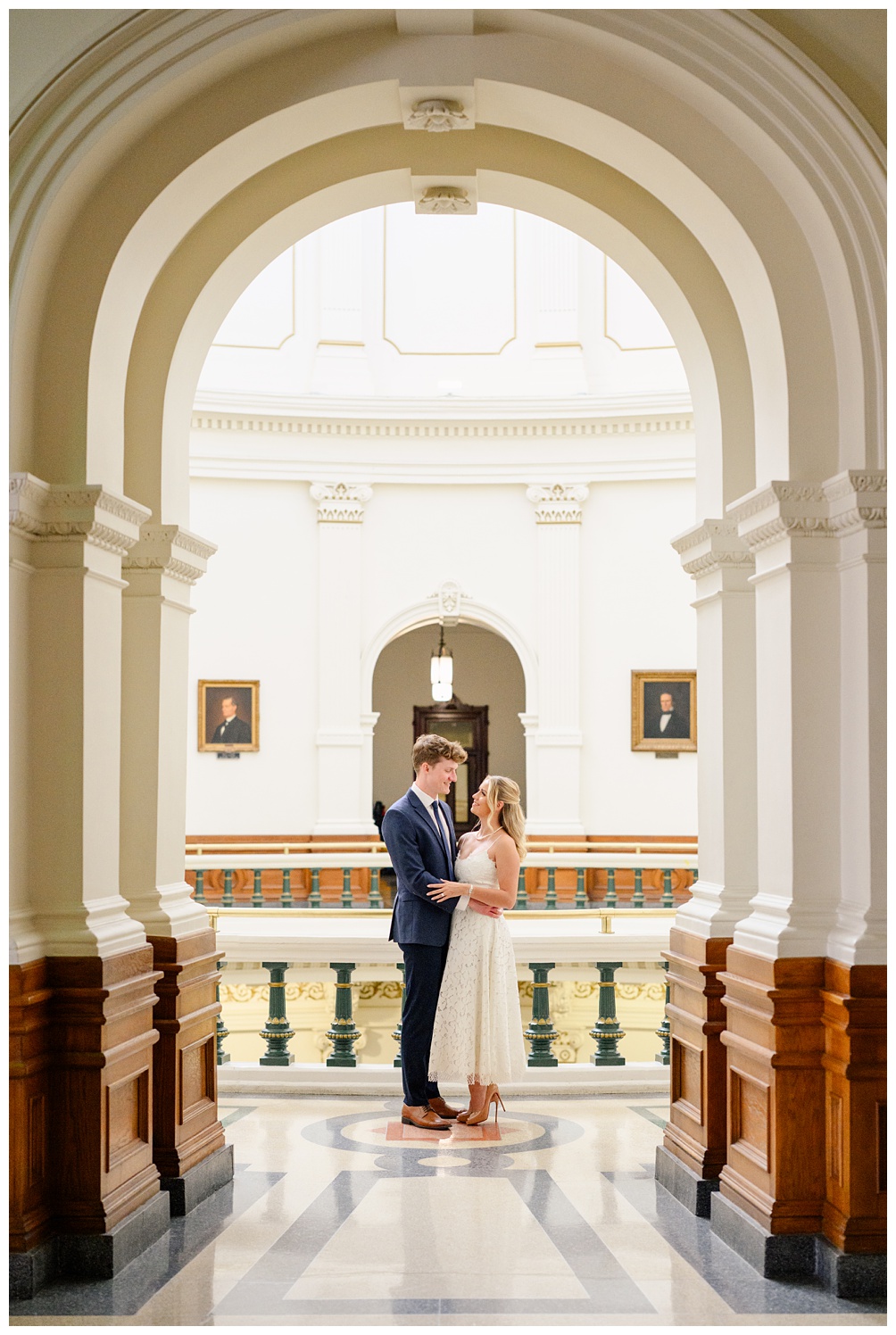 Engagement Photos at the Texas State Capitol in Austin