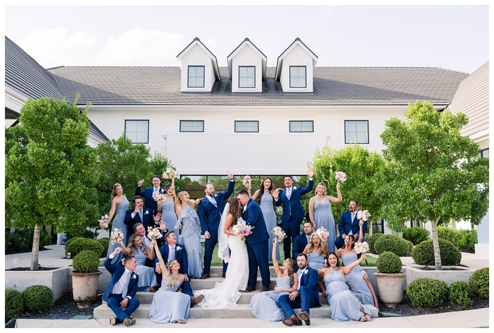 Summer Wedding Party Photos at The Arlo in the Courtyard